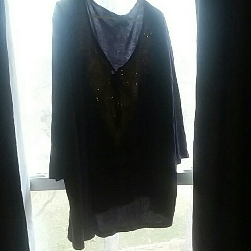 Plus size purple shirt